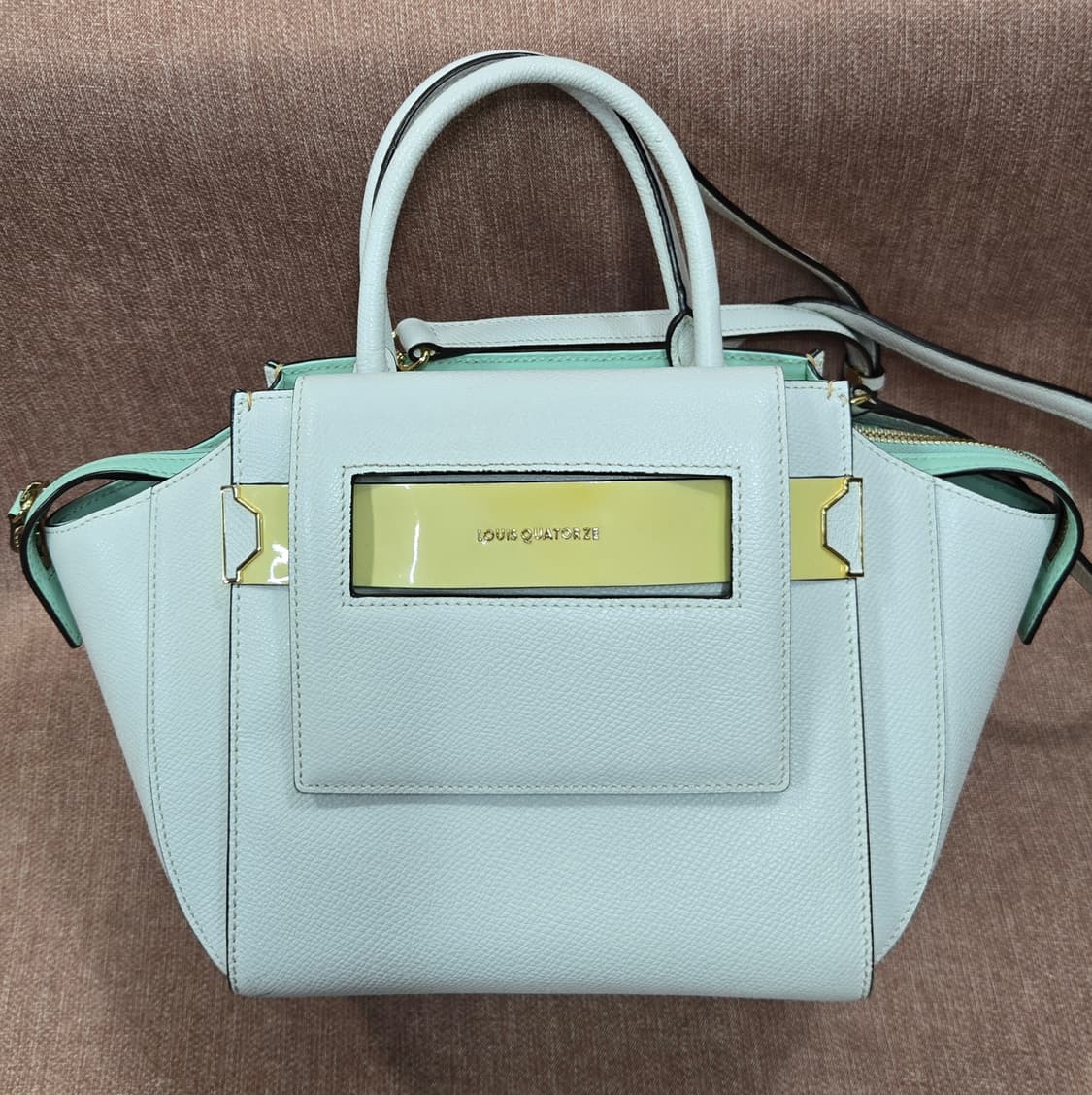 루이까또즈(LOUIS QUATORZE) 토트백 숄더백 민트  상태최상 상품이미지1