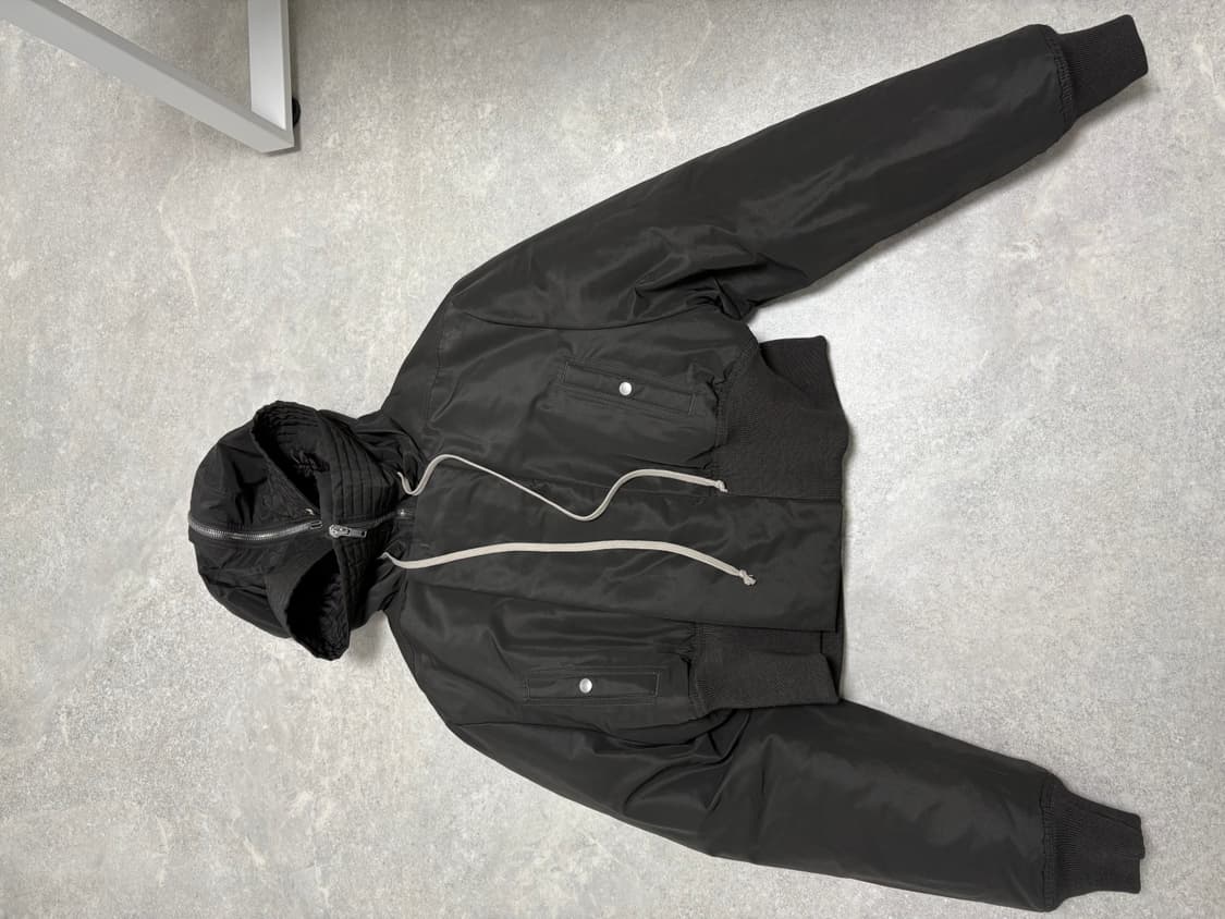 릭오웬스 ALICE 드로스트링 후드 봄버 자켓 상품이미지1