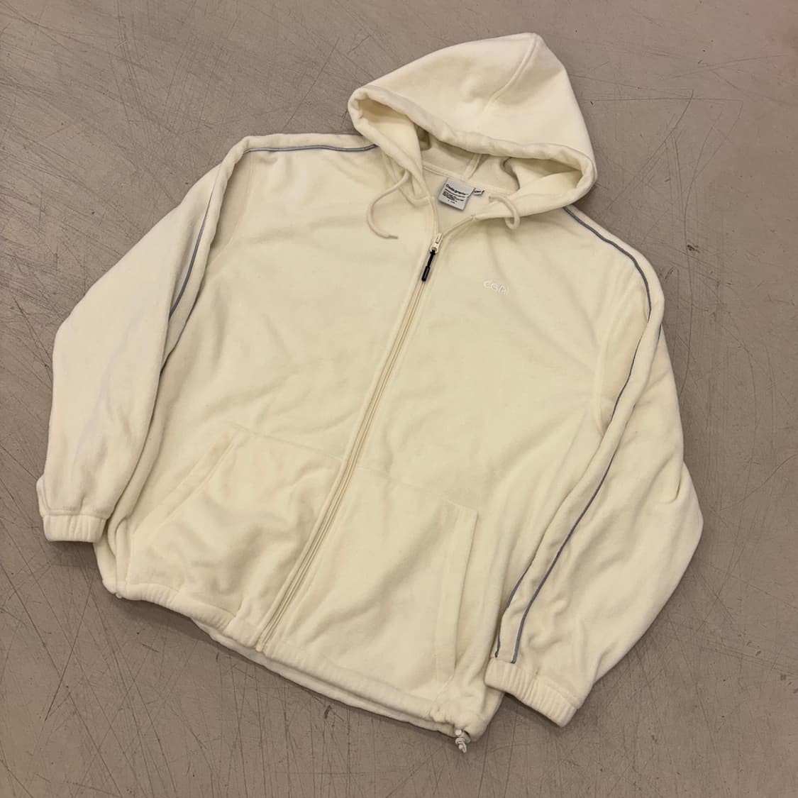 코드그라피 빅로고 후리스 후드 집업 상품이미지2