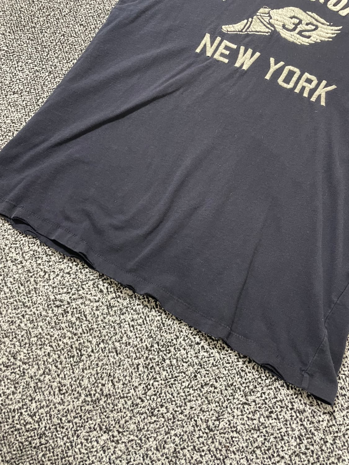 빈티지9. 아베크롬비 그런지 데미지 반팔티셔츠 반소매 네이비 상품이미지4