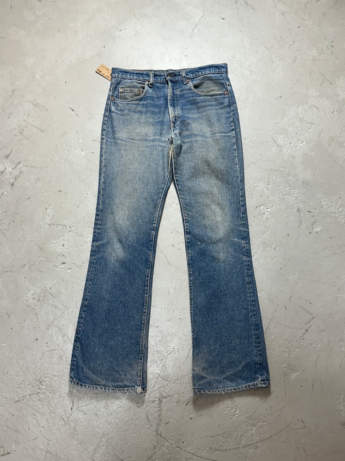 80's USA Made 리바이스 517 부츠컷 플레어진 체인스티치 상품이미지1