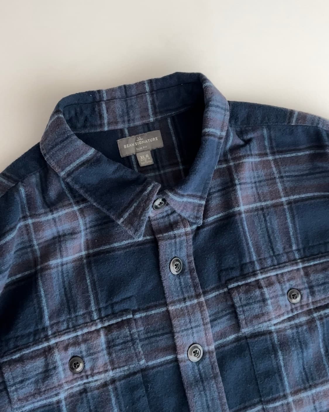 엘엘빈 투포켓 체크 플란넬 셔츠 XL 상품이미지5