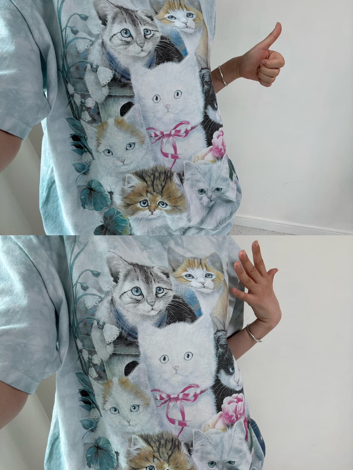 더 마운틴 타이다이 캣츠 반팔티 상품이미지4