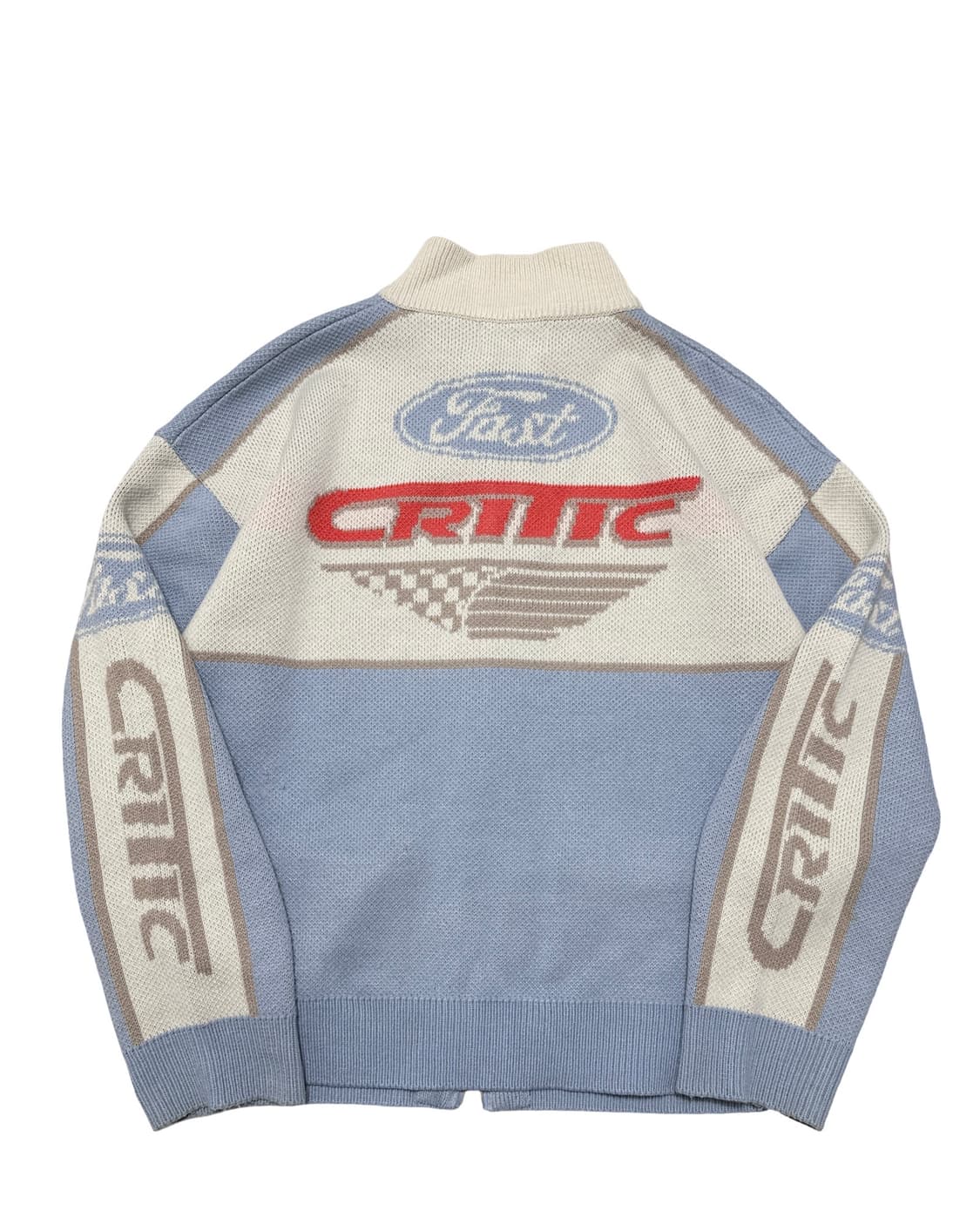 크리틱 레이싱 투웨이 니트 집업 상품이미지4