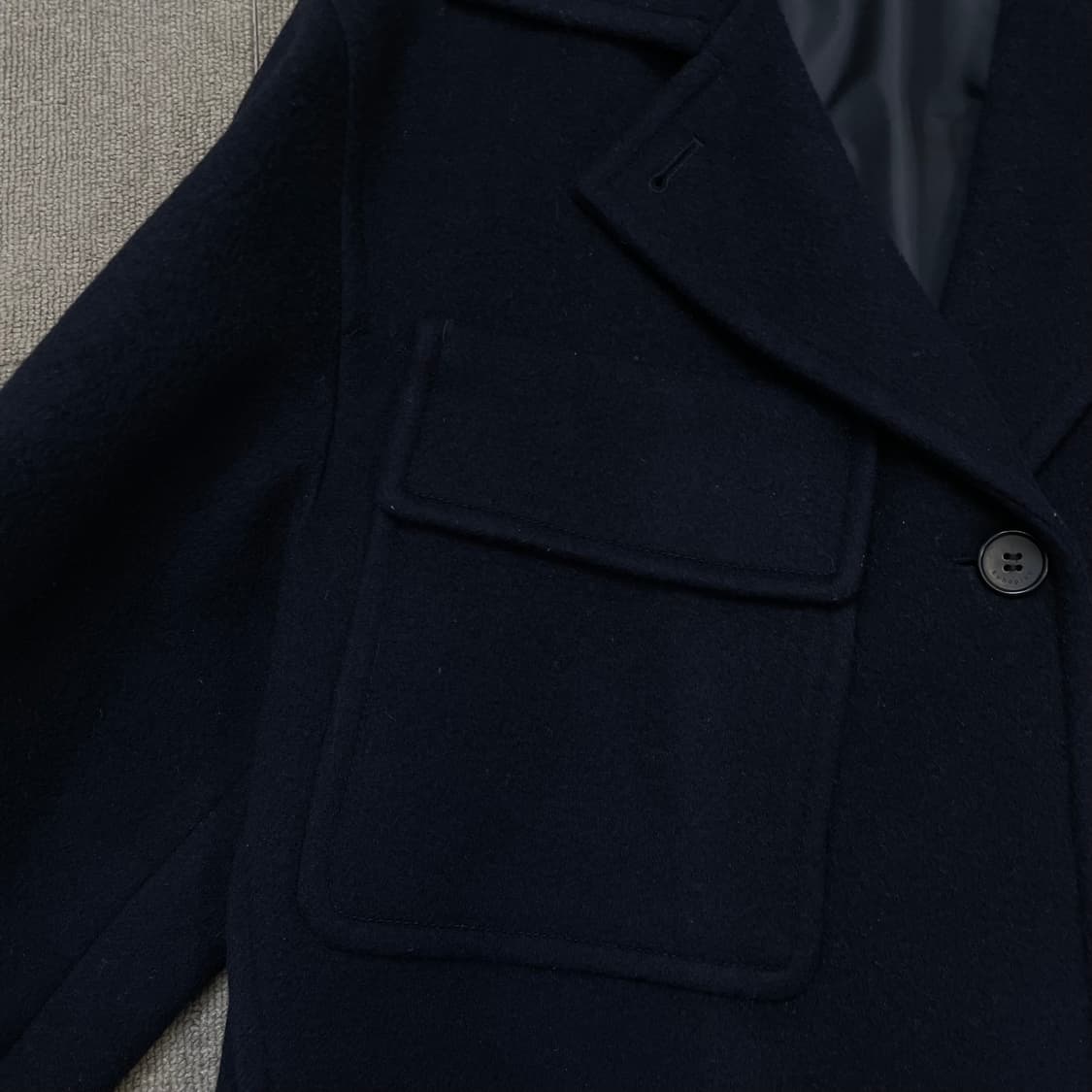 kuho plus 구호 플러스  숏 코쿤 오버핏 모직코트  상품이미지3