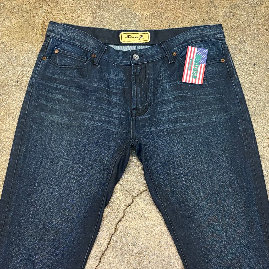 미국 빈티지 세븐진 로우라이즈 부츠컷 청바지 상품이미지2