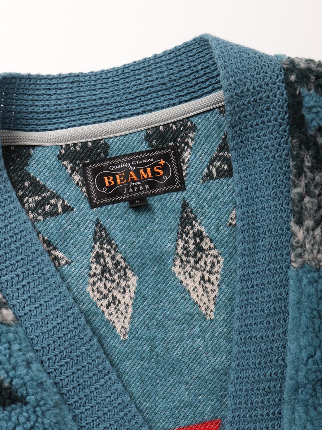 빔즈플러스 BEAMS PLUS Cardigan Boa Jacquard 상품이미지6