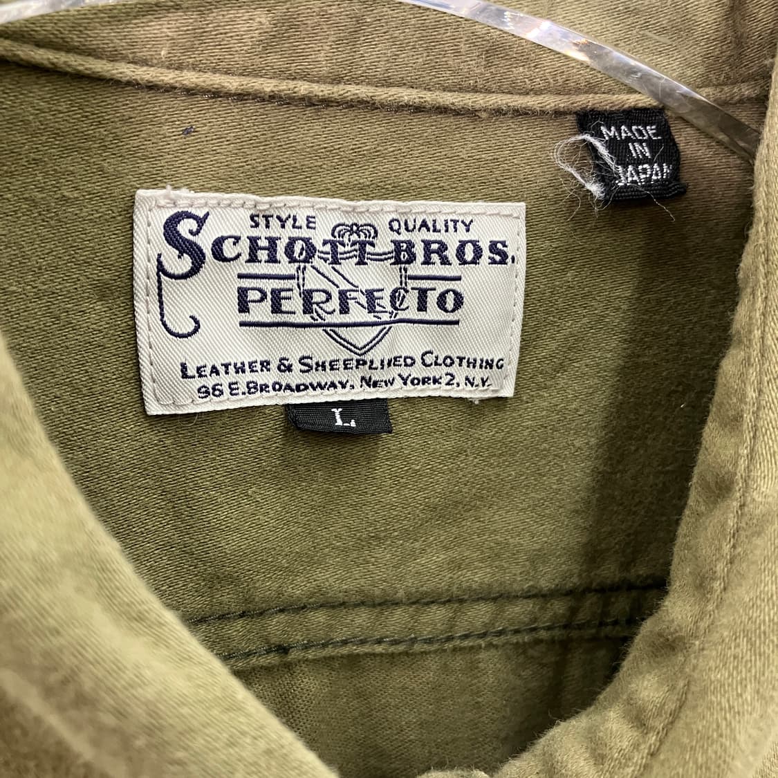 Schott 쇼트 퍼티그 유틸리티 셔츠 자켓 L 상품이미지3