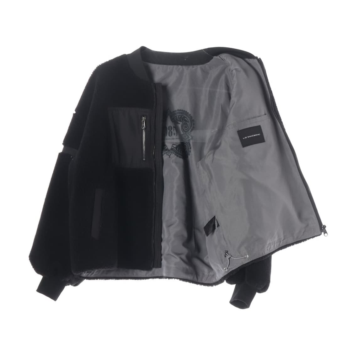 이상봉 아방가르드 플리스 집업 자켓 L 상품이미지3