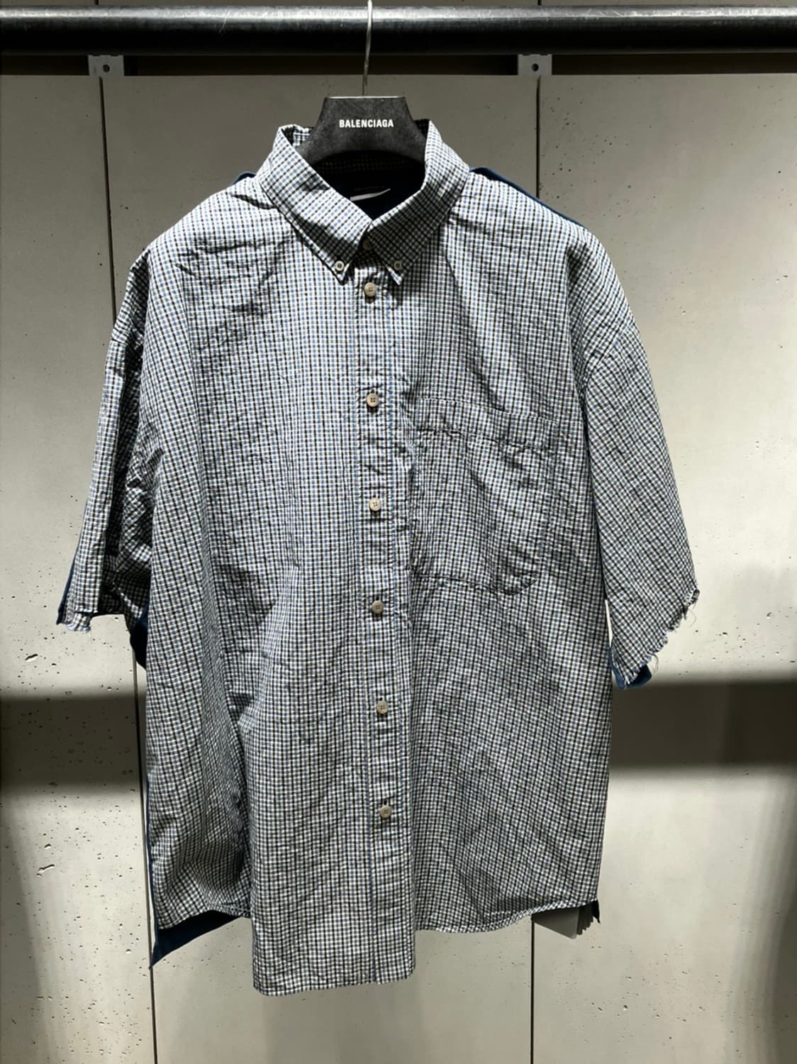 25SUMMER 발렌시아가 하이브리드 셔츠 새상품 1사이즈 상품이미지1