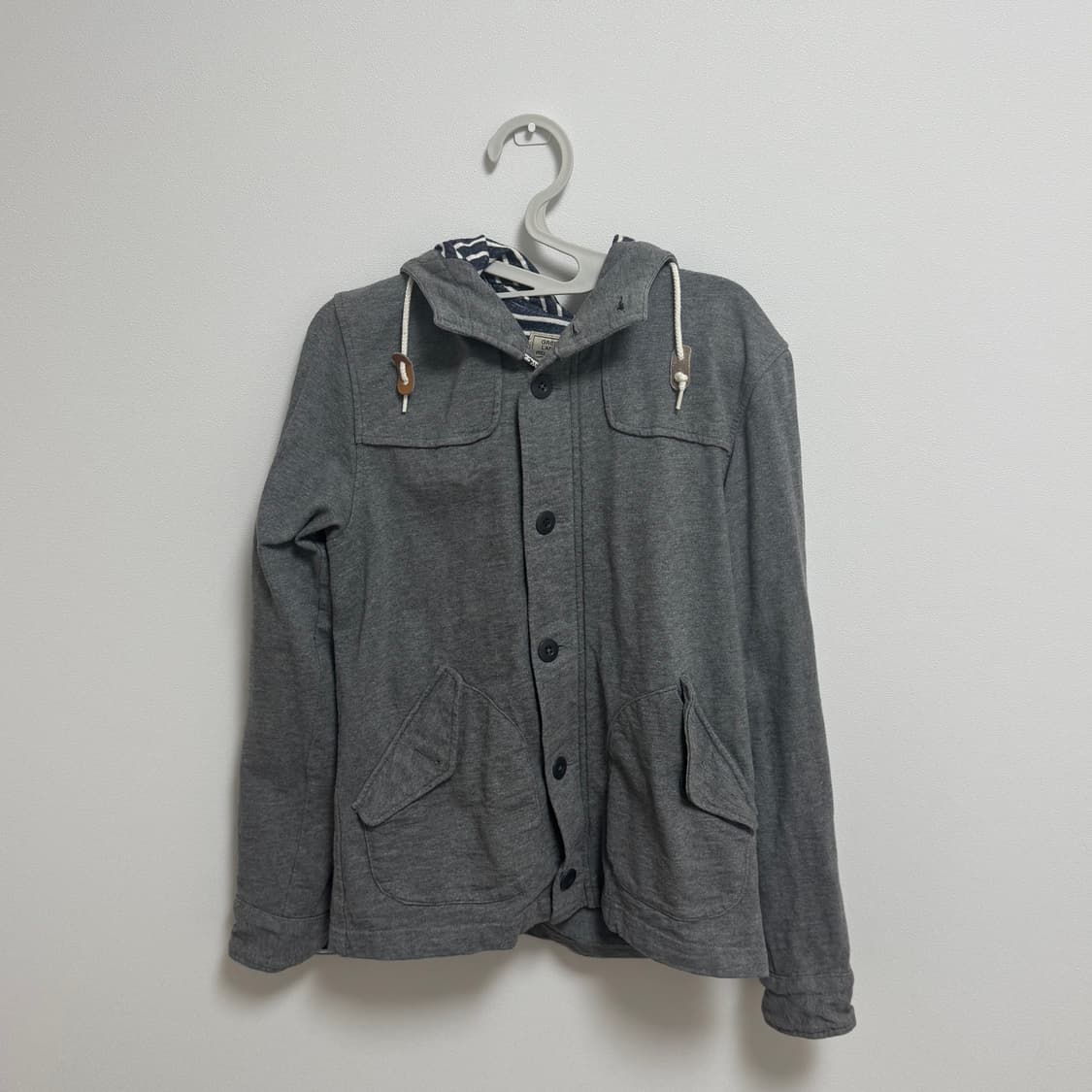 y2k 빈티지 투웨이 그레이 후드 자켓 상품이미지1
