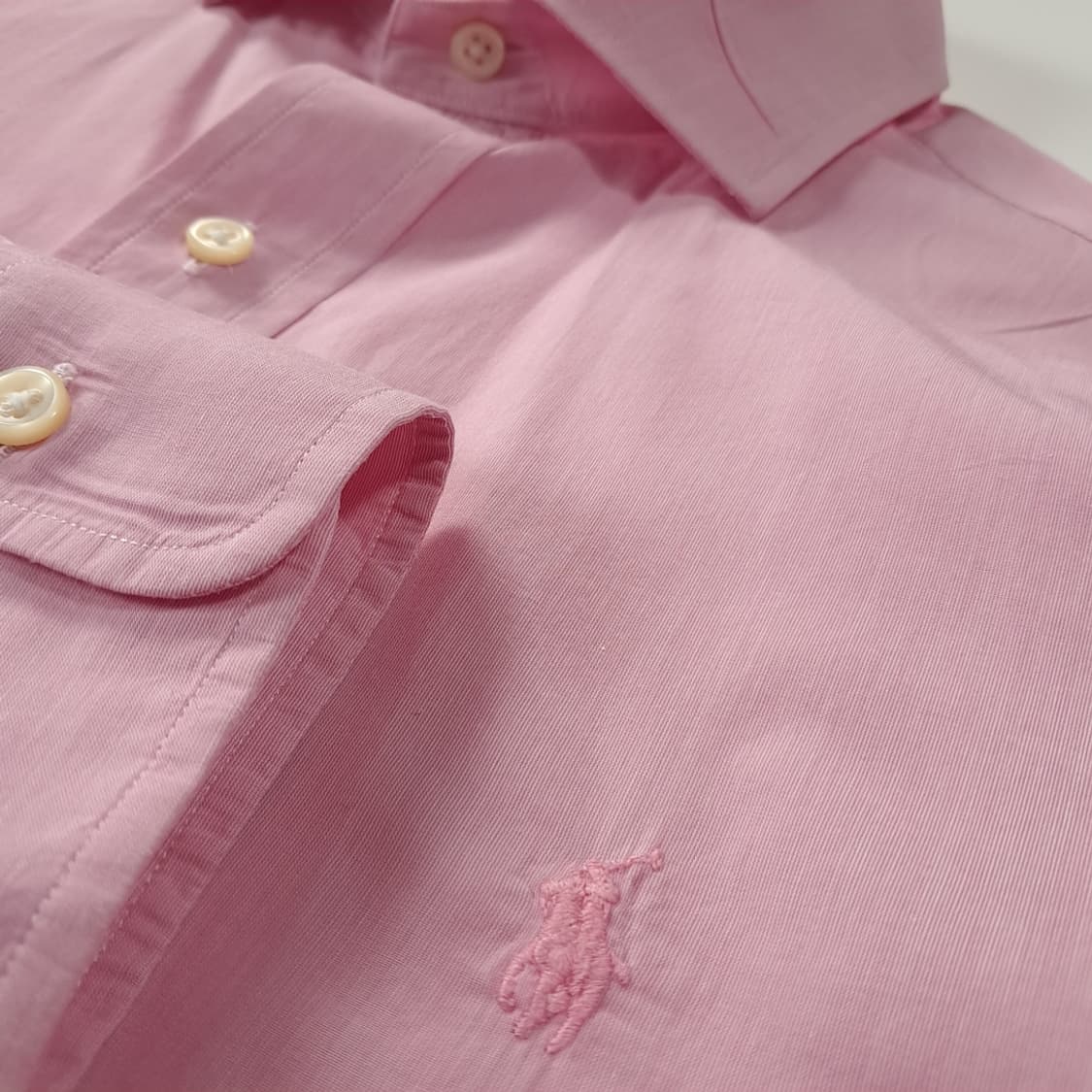CK273 S 폴로 스프레드칼라 핑크 셔츠 남방 상품이미지4