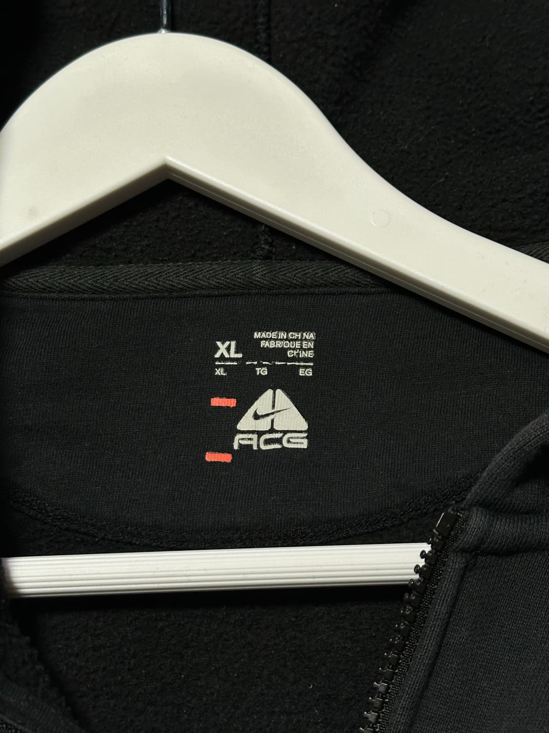 나이키 ACG 엠브로이드 블랙 후드집업 상품이미지6