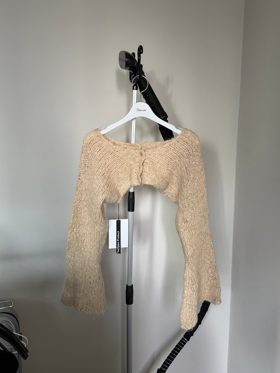 새상품) 오픈와이와이 크롭 볼레로 가디건 (베이지) 상품이미지2