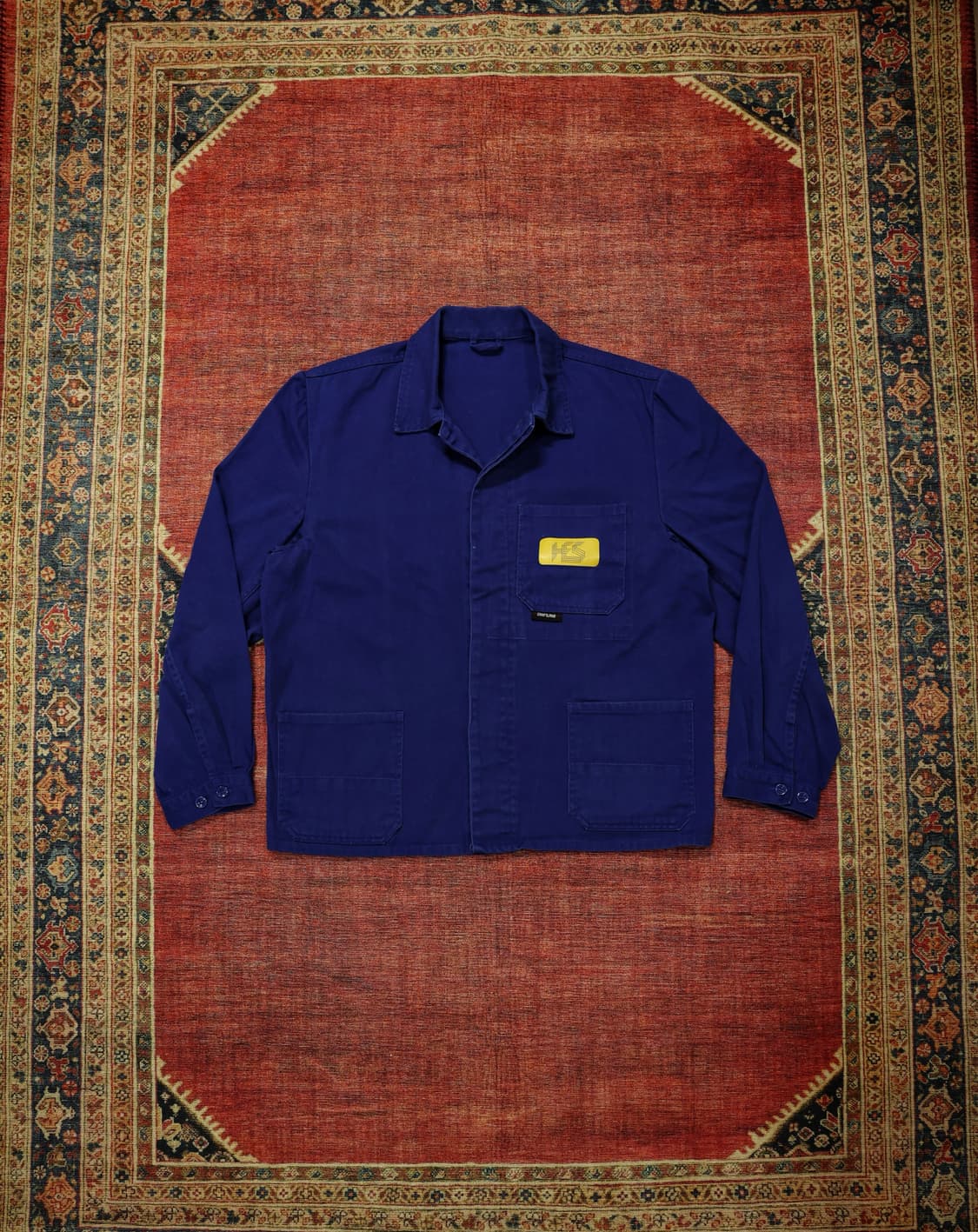 빈티지 워크자켓 블루 판매 상품이미지1