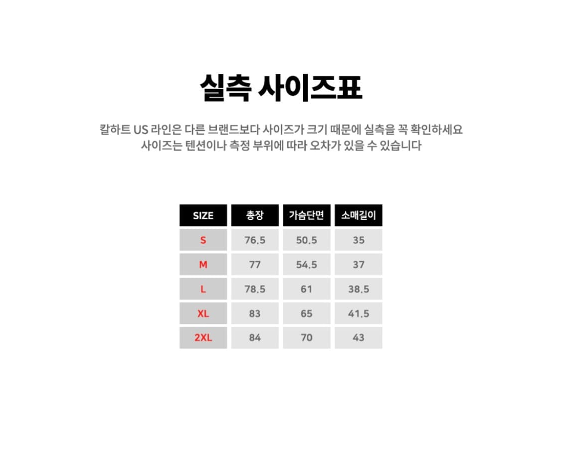 칼하트 포스 릴렉스핏 포켓 반팔 티셔츠 (정품/S사이즈) 상품이미지5