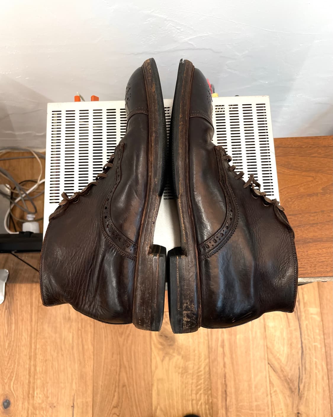 [275] 돌채앤가바나 브라운 레더 부츠 상품이미지6
