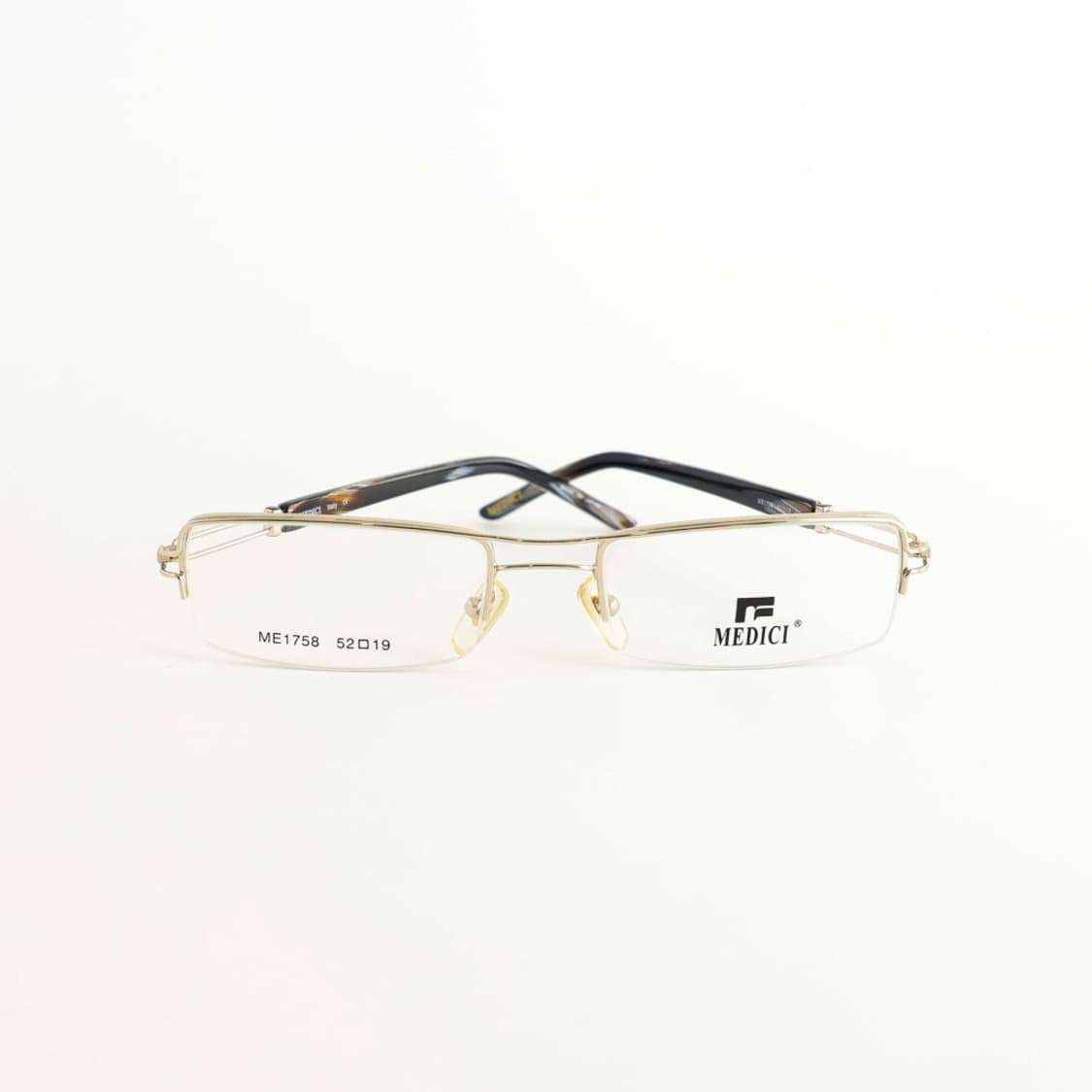 올드올즈 데드스탁 빈티지 MEDICI 투 브릿지 반무테 메탈 안경 상품이미지2