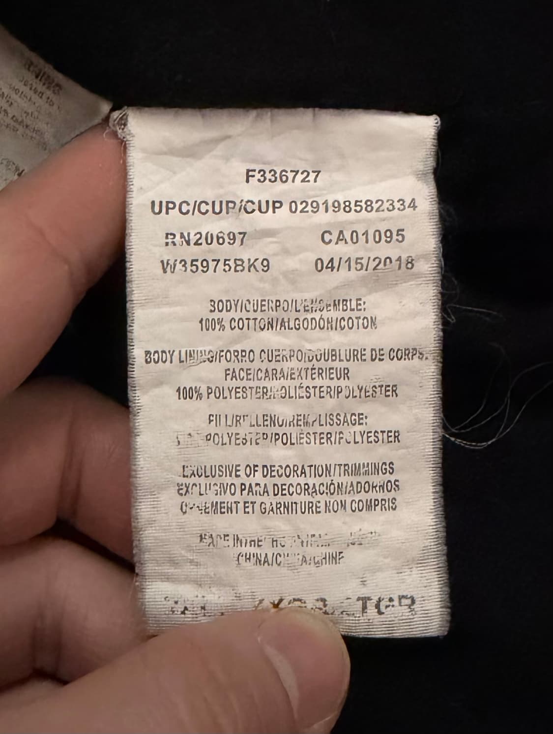 [Walls] 블랙 캔버스 후드 워크 자켓 (칼하트 엑티브맛) 상품이미지6