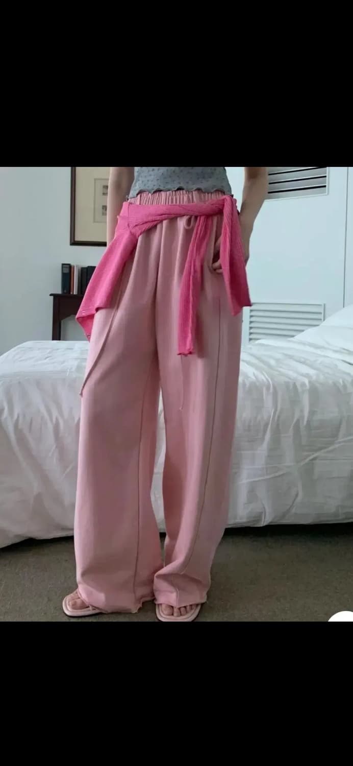 로프 쭈리 와이드 밴딩팬츠 상품이미지3