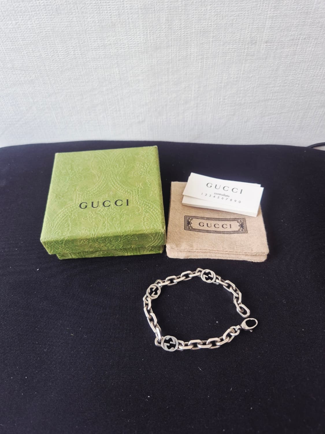 구찌인터로킹 체인 팔찌 18호 상품이미지1