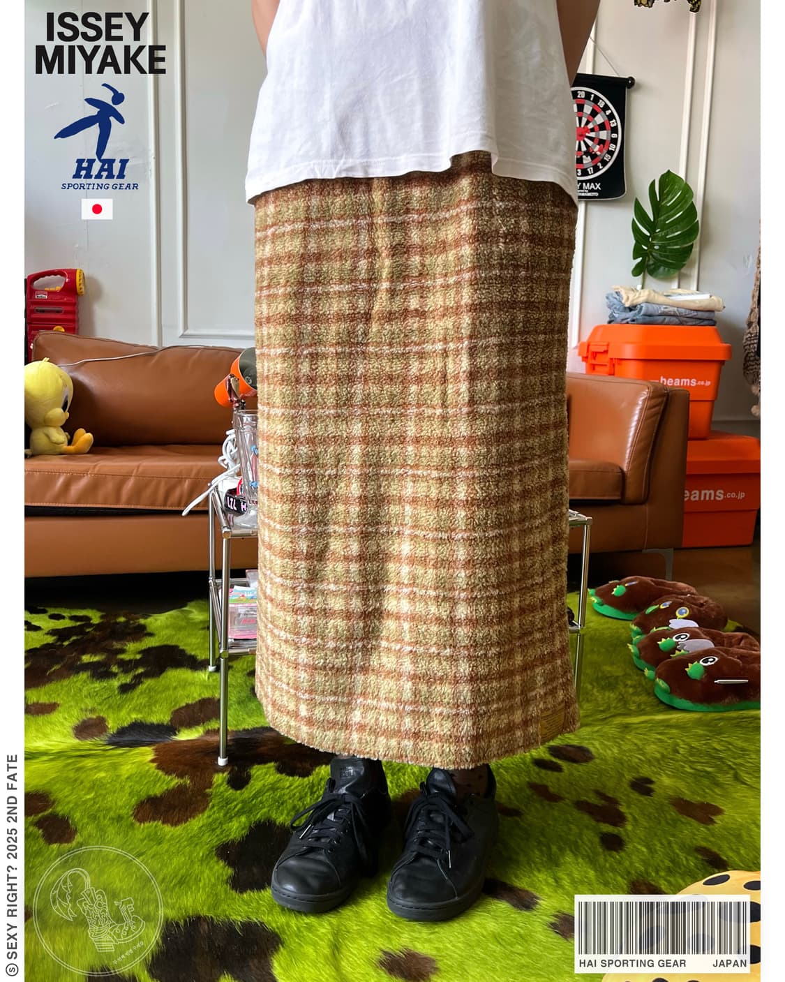 ~1980s HAI by ISSEY MIYAKE Fleece Skirt 상품이미지1