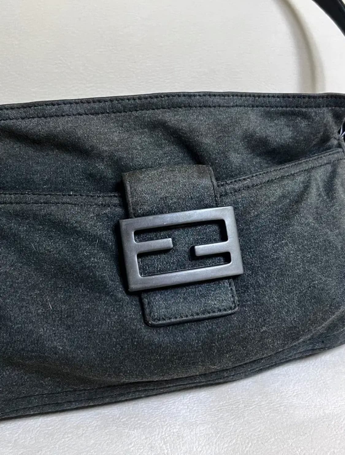 Fendi Gray Wool Mamma Baguette Shoulder 상품이미지2