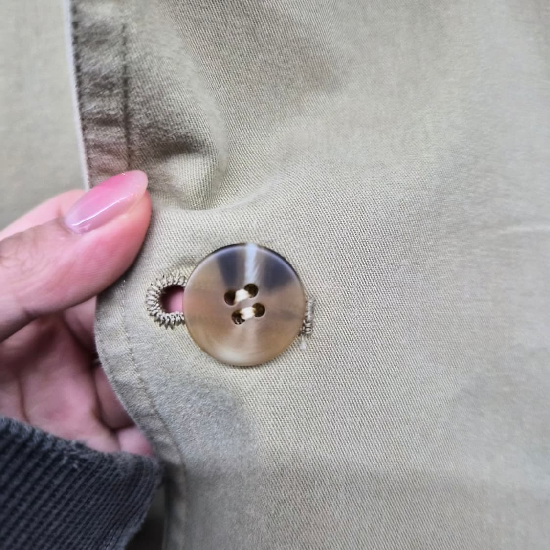 꾸레쥬 베이지색 면 재킷 남성 M 상품이미지3