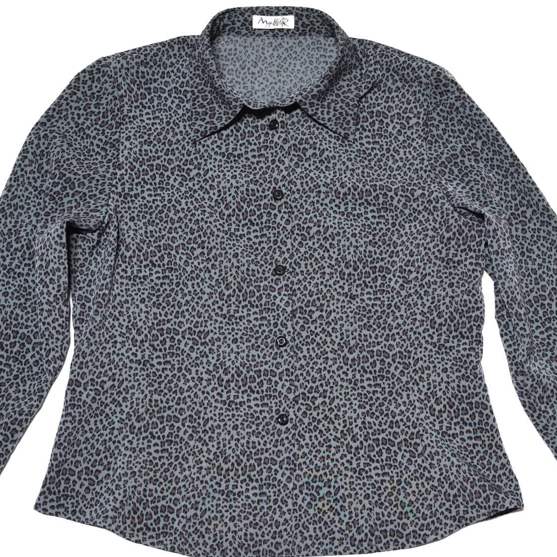 [JPN] Grey Leopard Pattern Shirt 상품이미지1