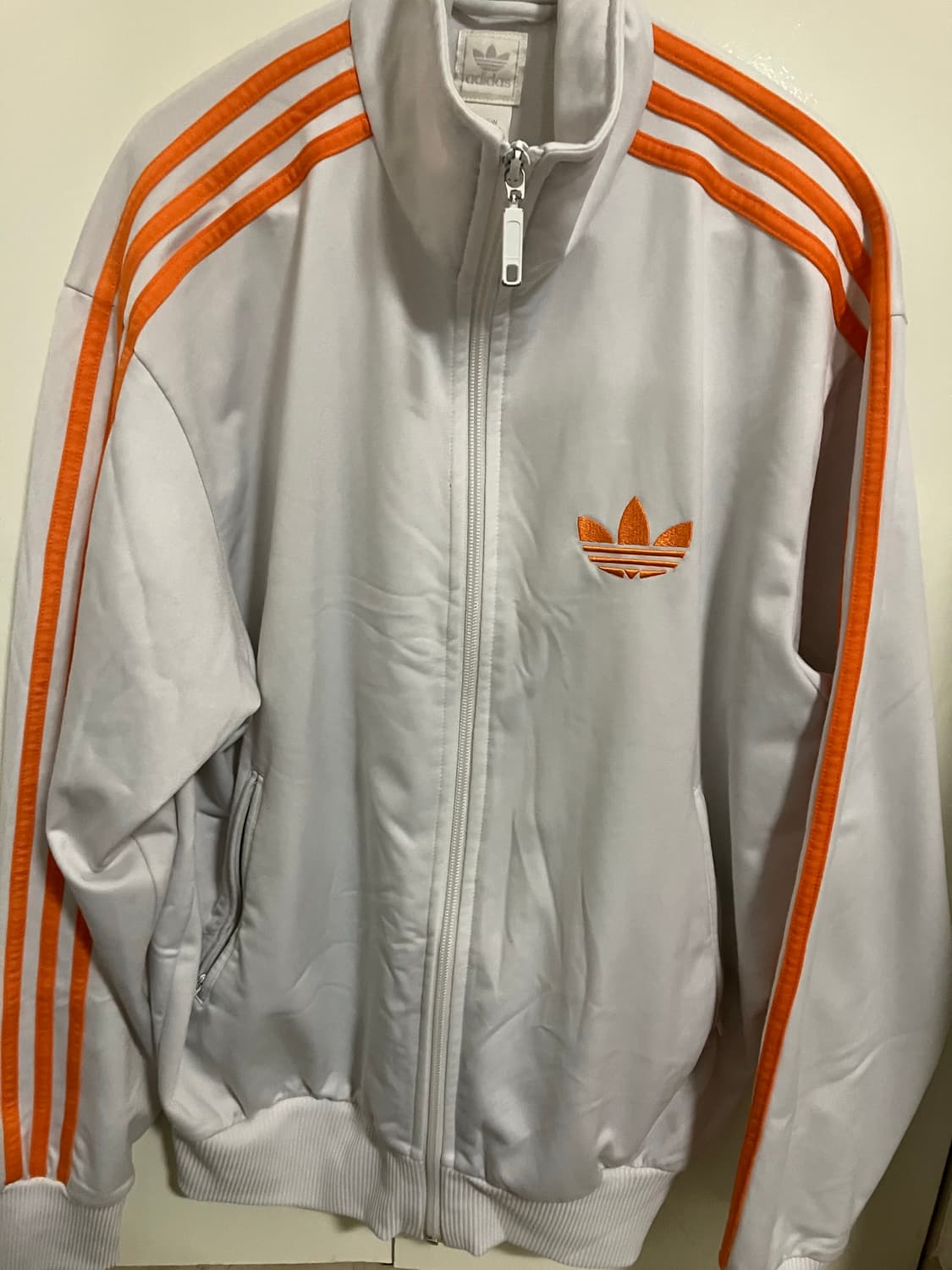 아디다스 파이어버드 화이트 오렌지 져지 판매 상품이미지2