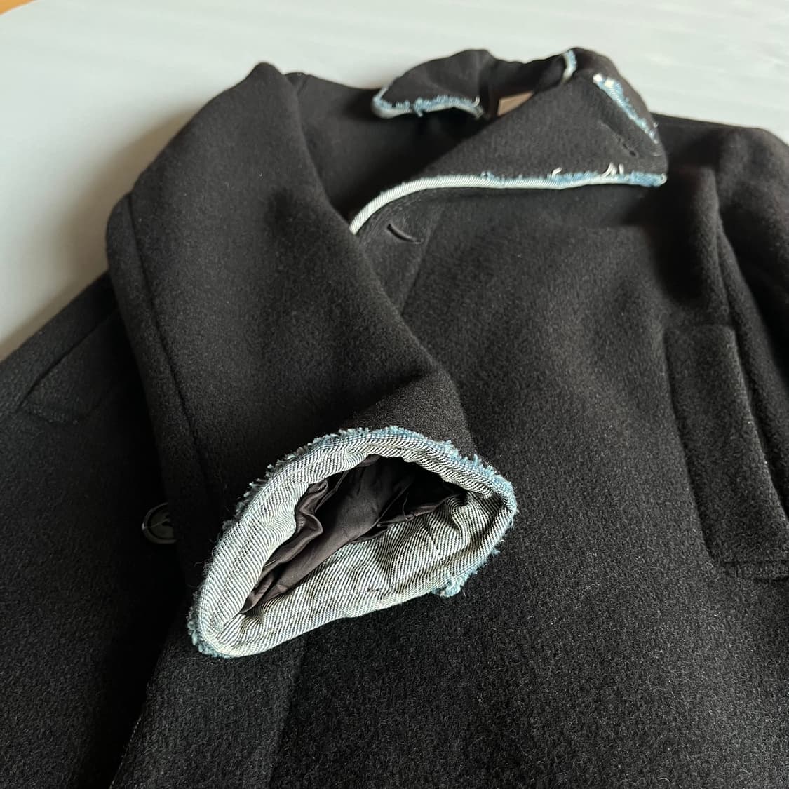 스나오 쿠와하라 데님디테일 코트 상품이미지3