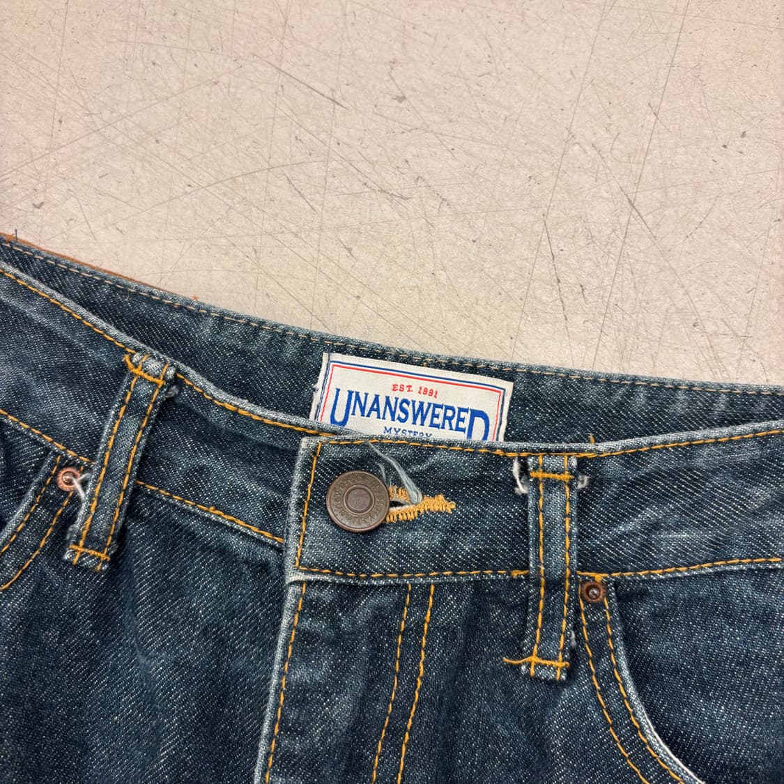 빈티지 데님 롱 스커트 상품이미지4