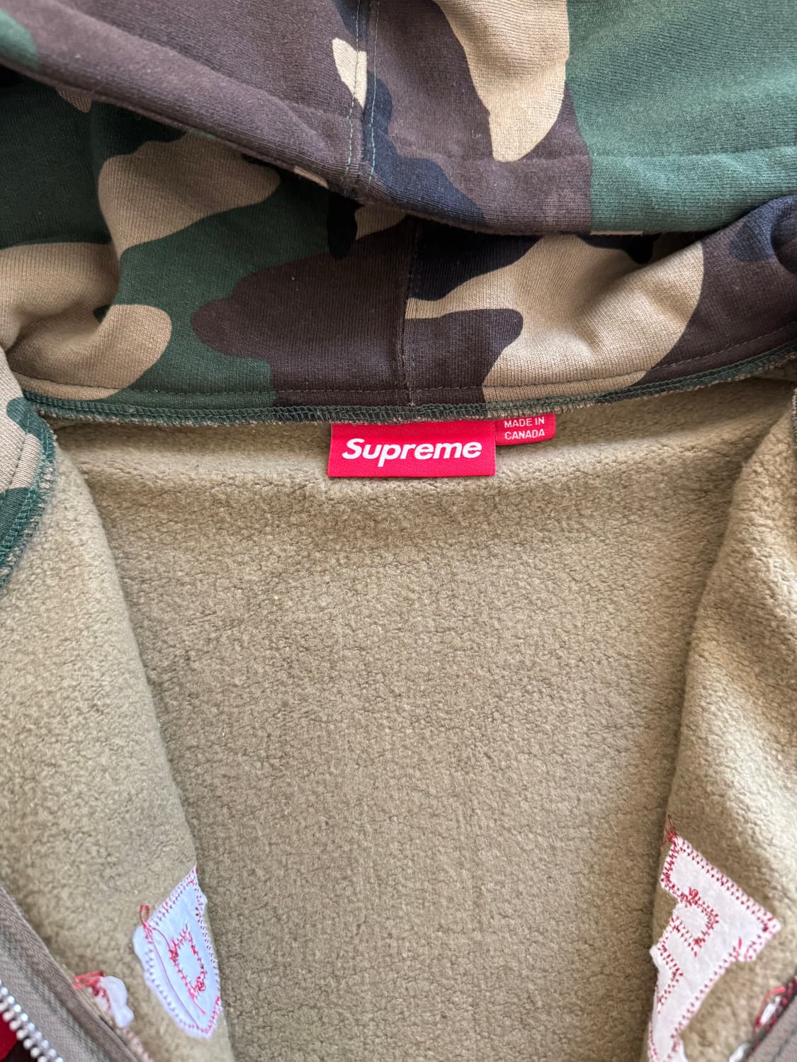 슈프림 카모 후드집업 상품이미지3