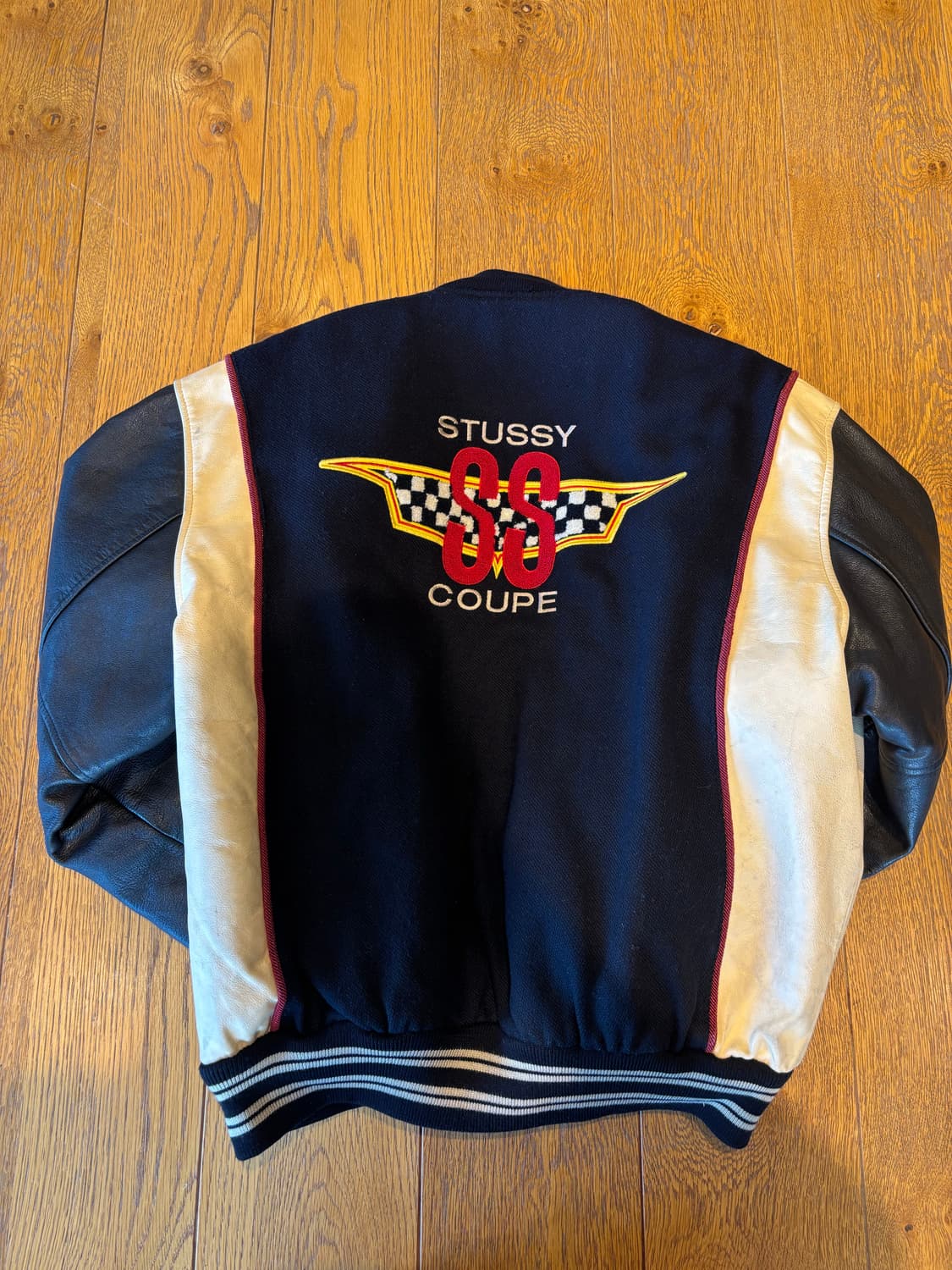 빈티지 90s stussy ss coupe 쿠페 스투시 바시티 XL 상품이미지2