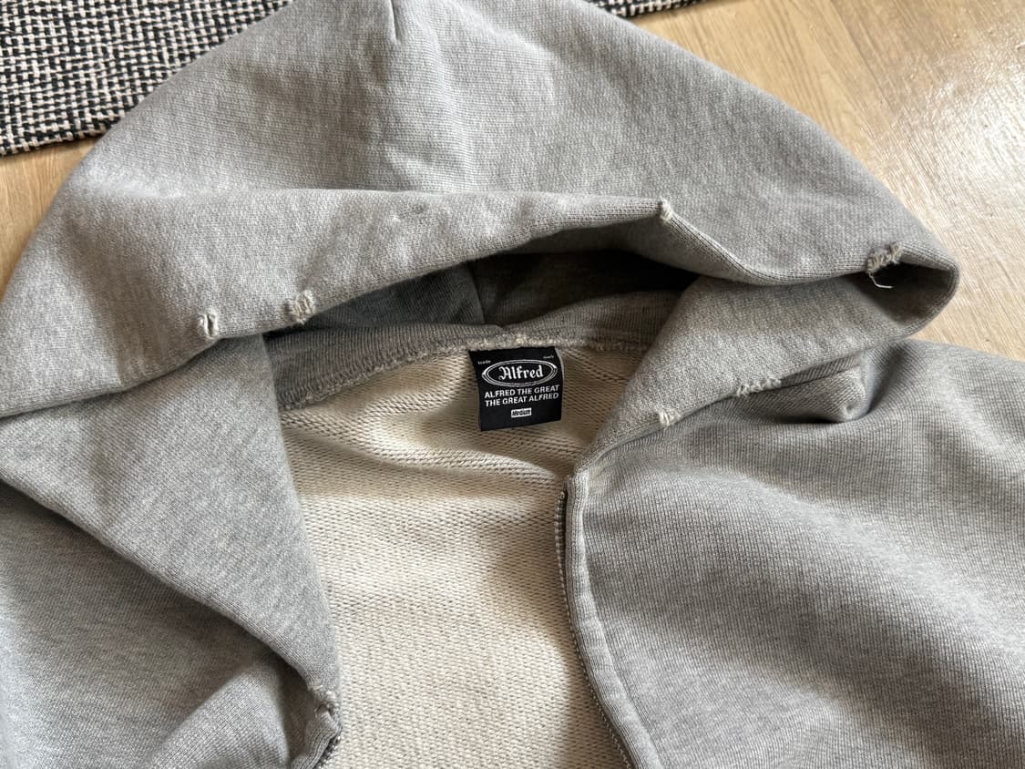 알프레드 Alfred 후드집업 VTG AFRD BLUNT ZIP-UP H 상품이미지5