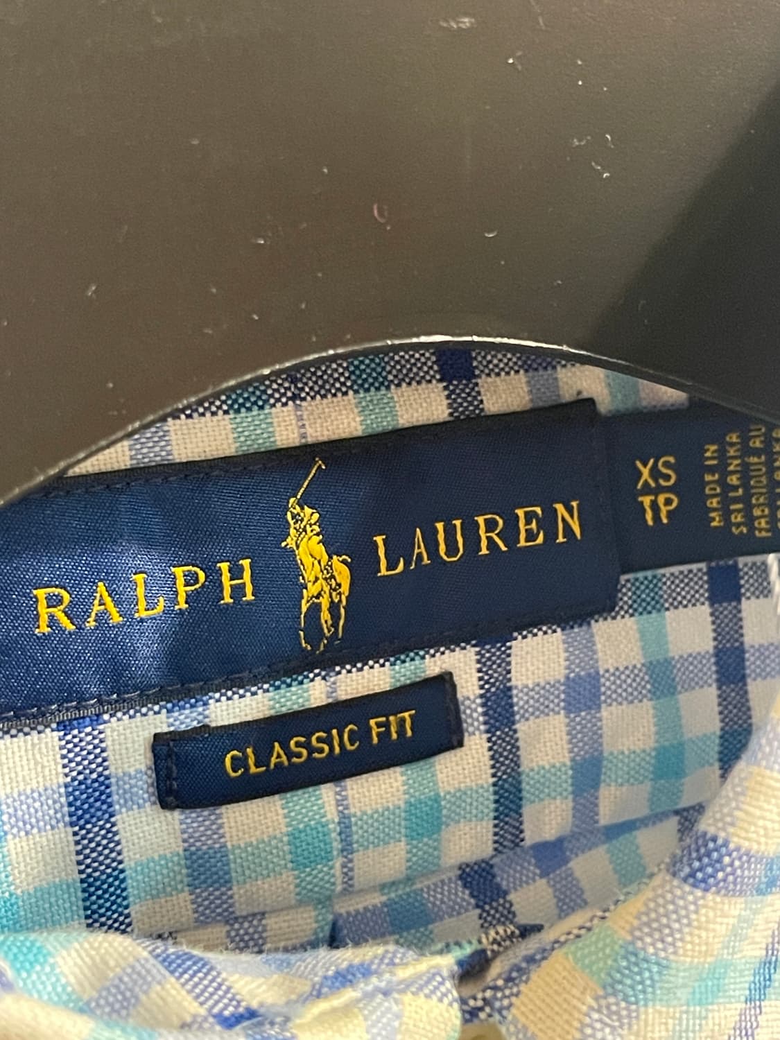 폴로 랄프로렌 하늘 체크 셔츠 상품이미지3