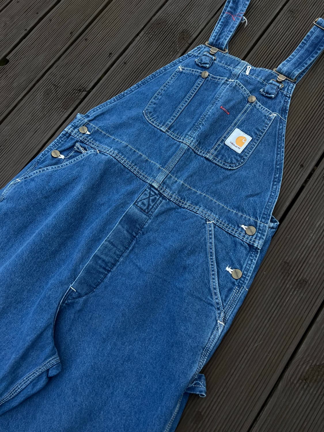 00s 칼하트 USA 오버롤 데님팬츠 상품이미지1