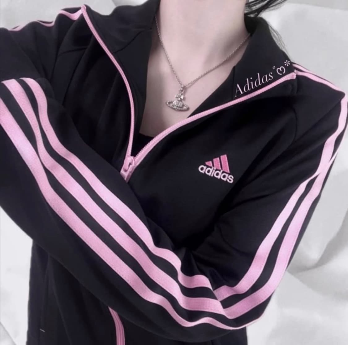 딸기우유🍓 극초희귀템 블핑🖤🩷빈티지 아디다스 져지 상품이미지1