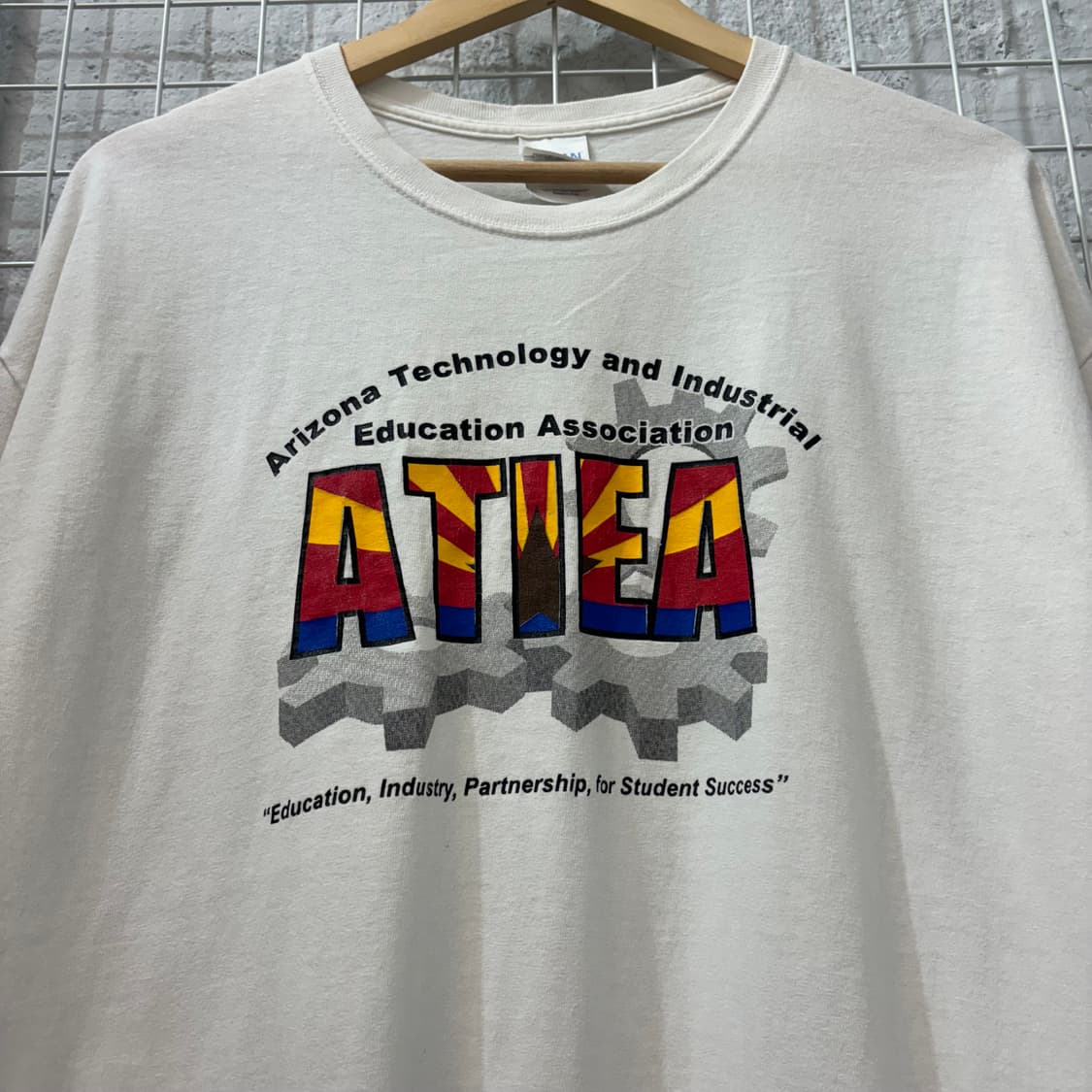 길단 빈티지 ATIEA 프린팅 로고 반팔 티셔츠 XL 상품이미지5
