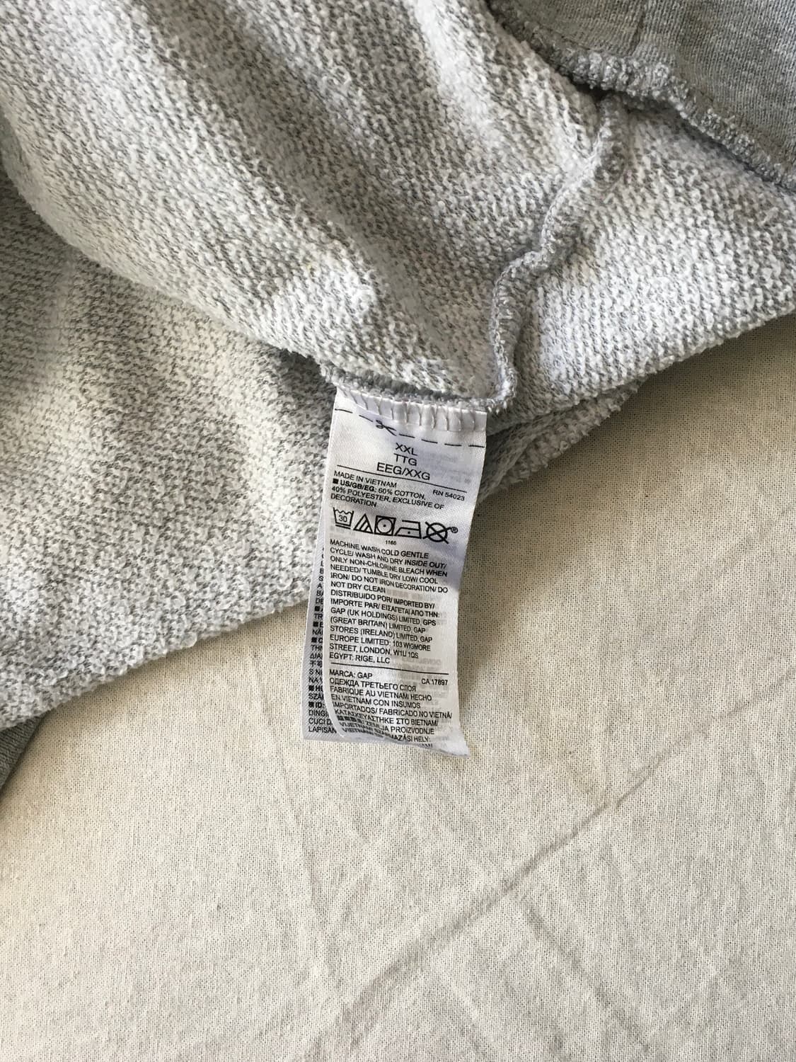 갭 빅로고 후드집업 상품이미지6