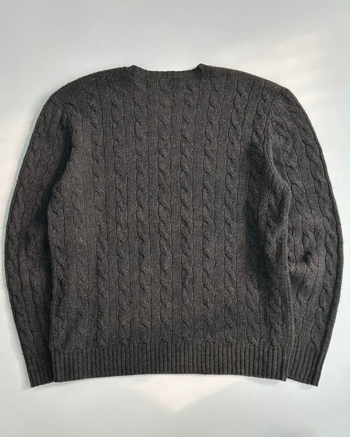 [M] 폴로 랄프로렌 울 캐시미어 차콜 니트 스웨터 상품이미지3
