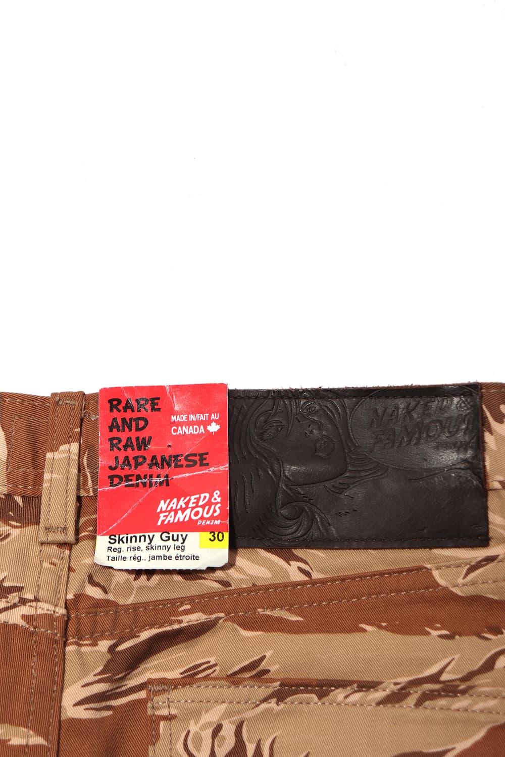 NAKED FAMOUS 미사용 타이거 슬림핏 팬츠 size 30 상품이미지8