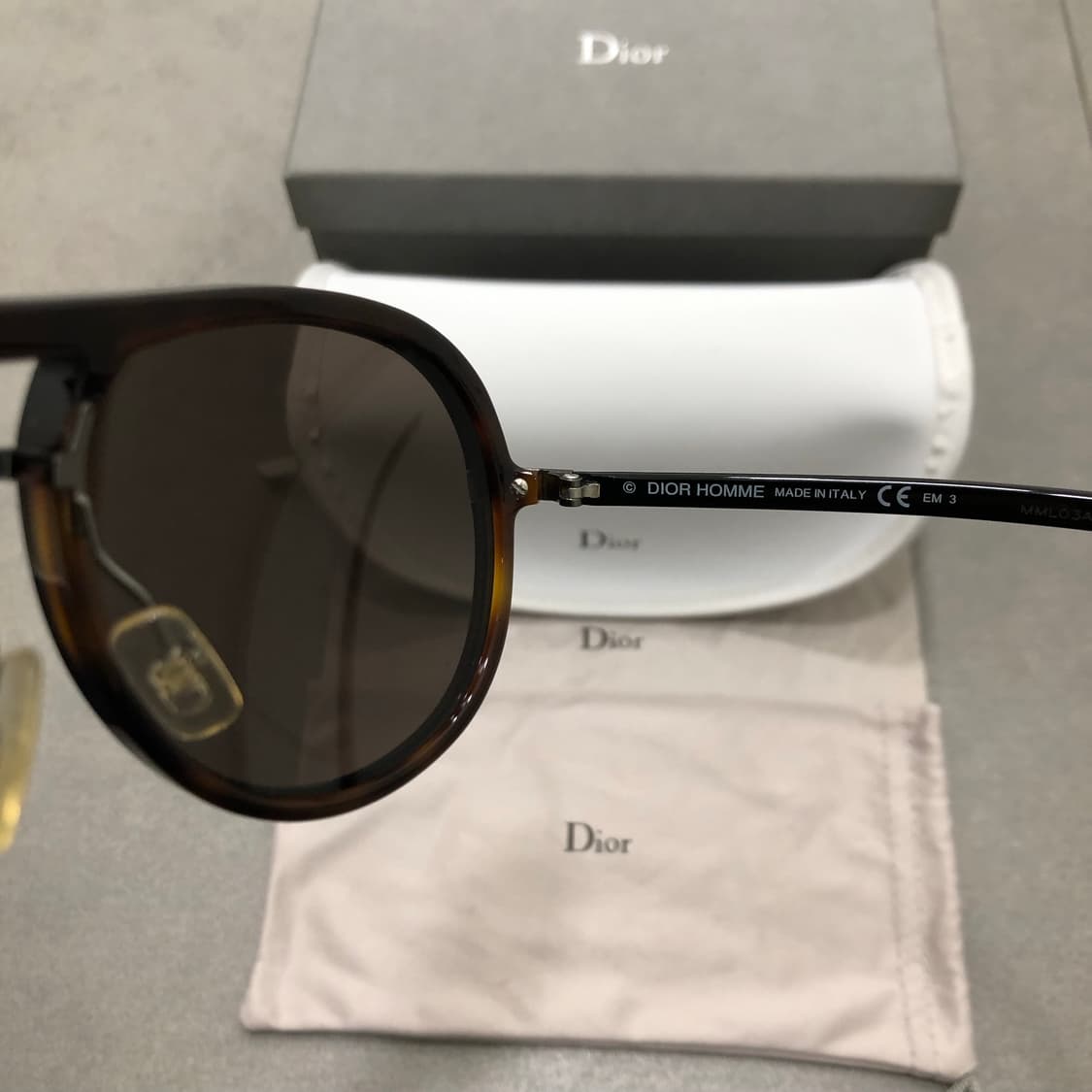 디올옴므 블랙타이 이태리 보잉 파일럿 선글라스 상품이미지4