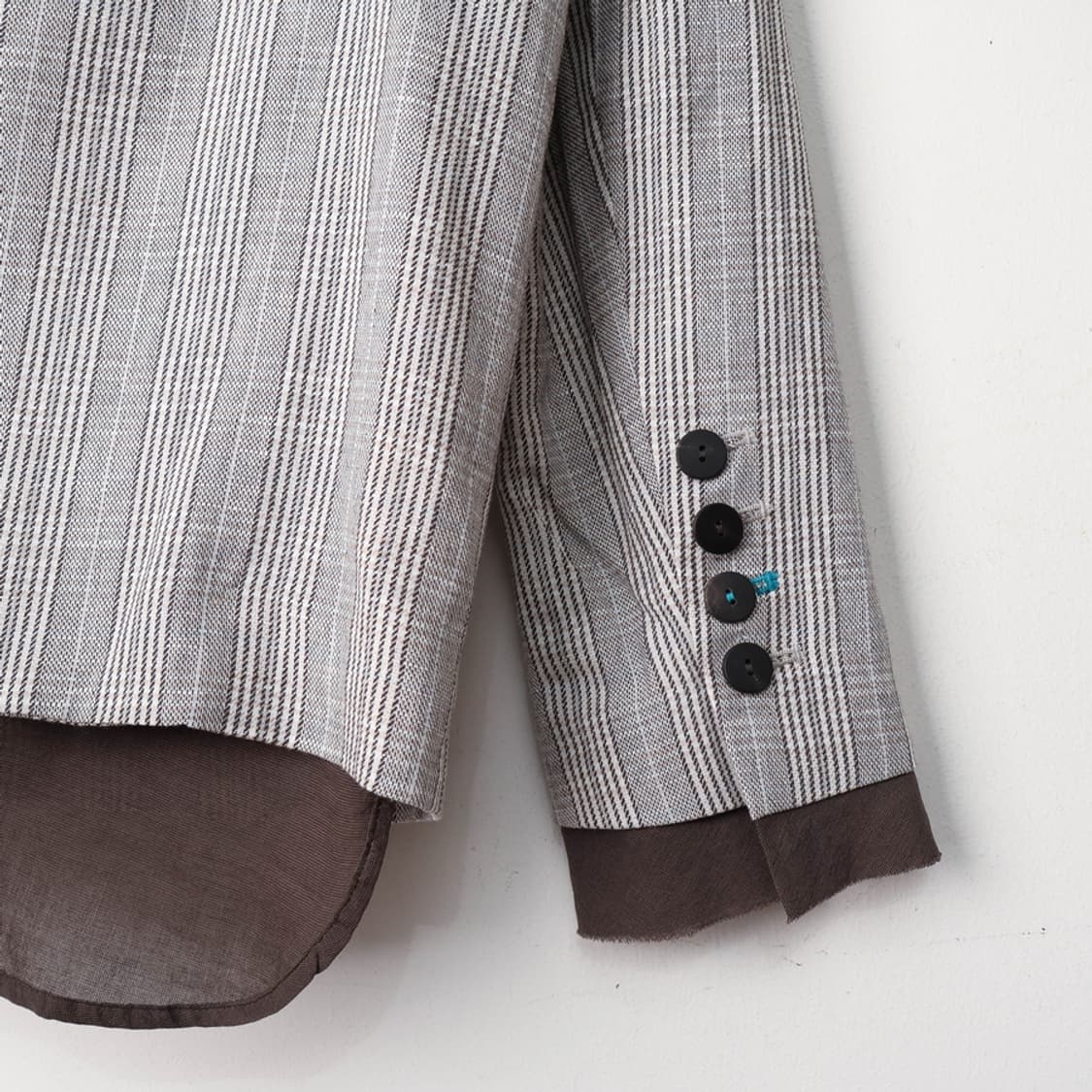 66/새상품 더일마 글렌체크 레이어드 블레이저 상품이미지5