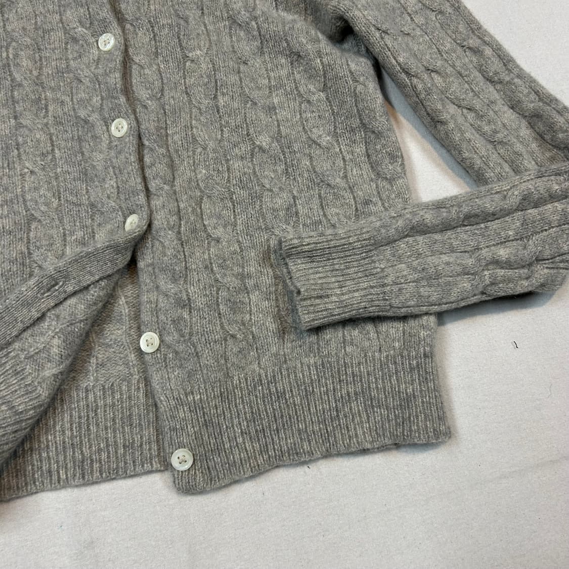 S) 폴로 랄프로렌 캐시미어 블렌드 케이블 가디건 신형 큐알탭 상품이미지3