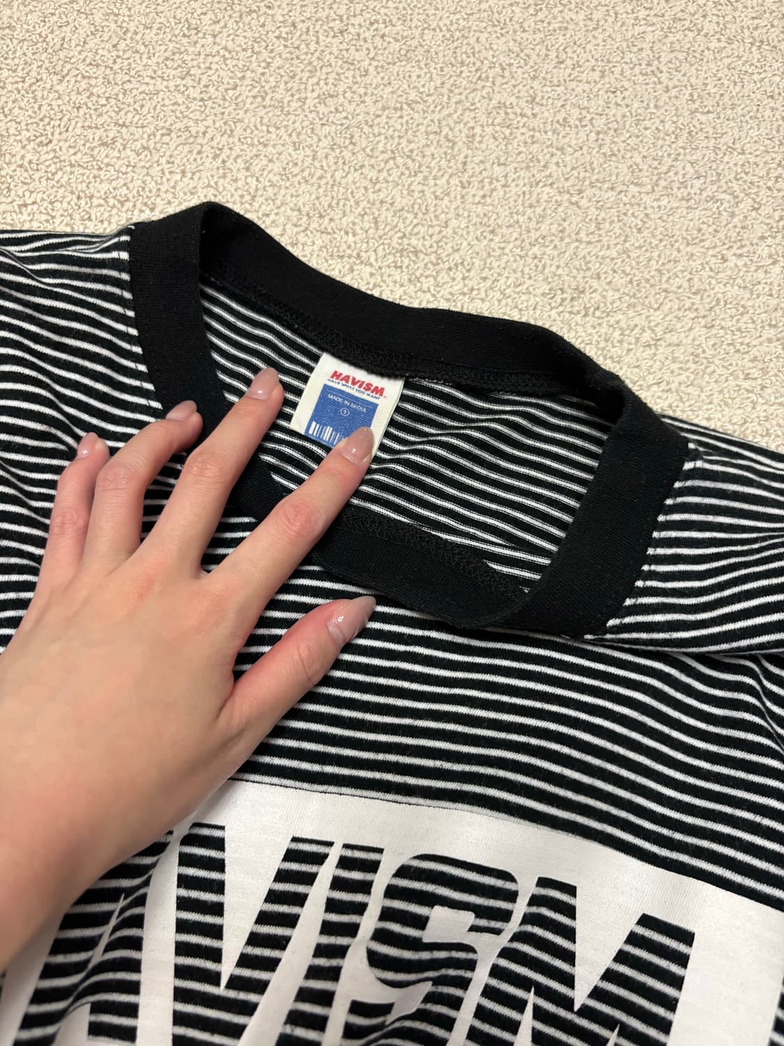 해비즘 스트라이프 롱슬리브 상품이미지2