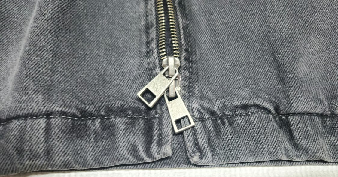 (COS) 코스 블랙 데님 오버핏 집업 자켓(100) 상품이미지5