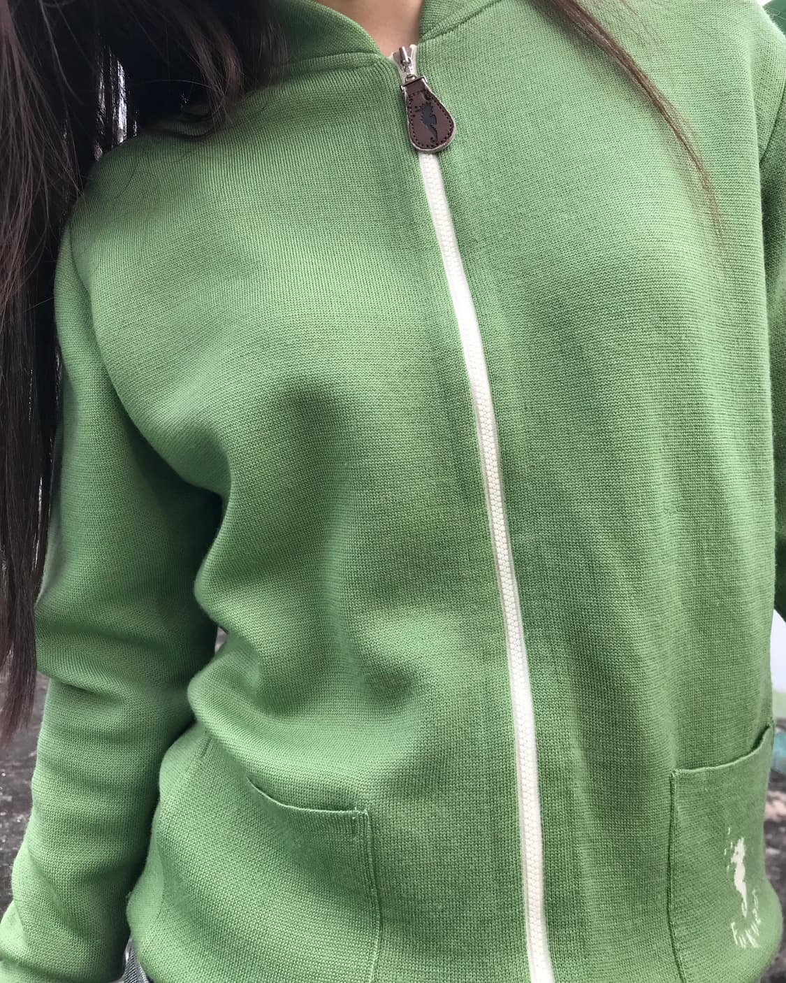 해마 연두 니트 집업 상품이미지8