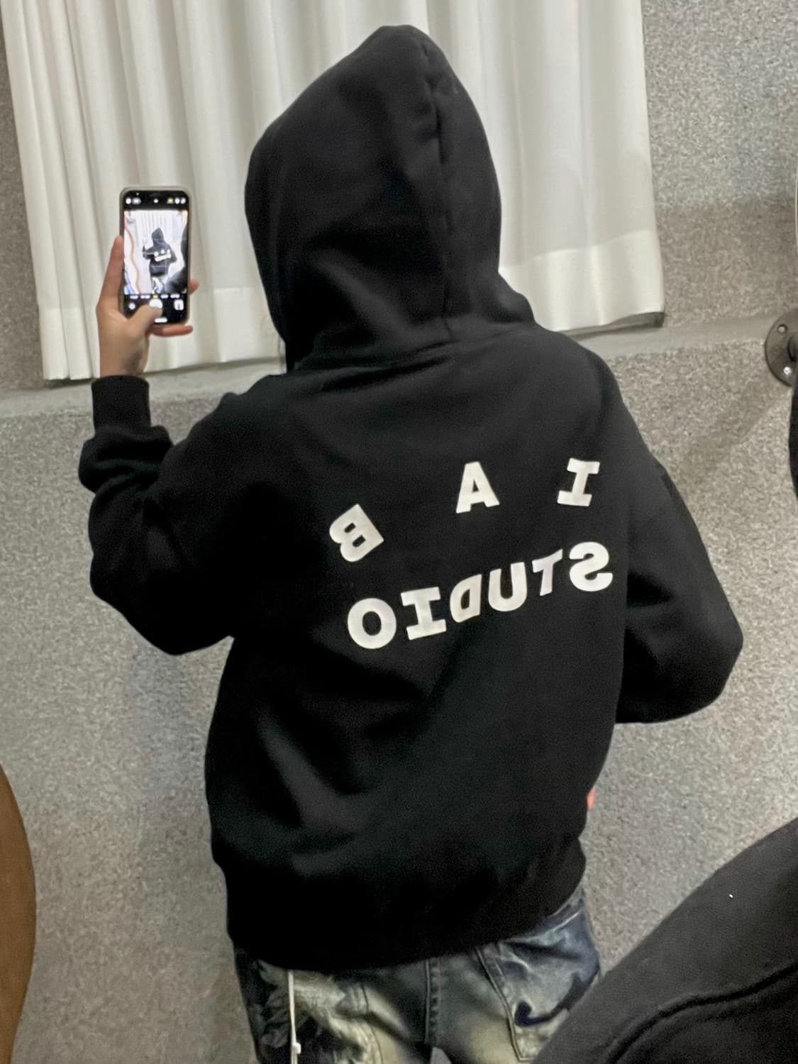 IAB STUDIO Basic logo hoodie 상품이미지2