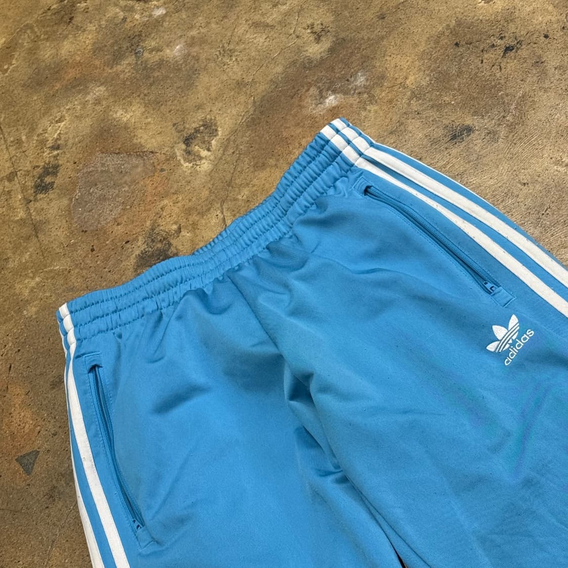 [정품/M] 아디다스 삼선 트레이닝 바지 하늘색 b17 상품이미지1